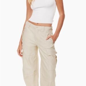 TNA Cream Cargo Trousers